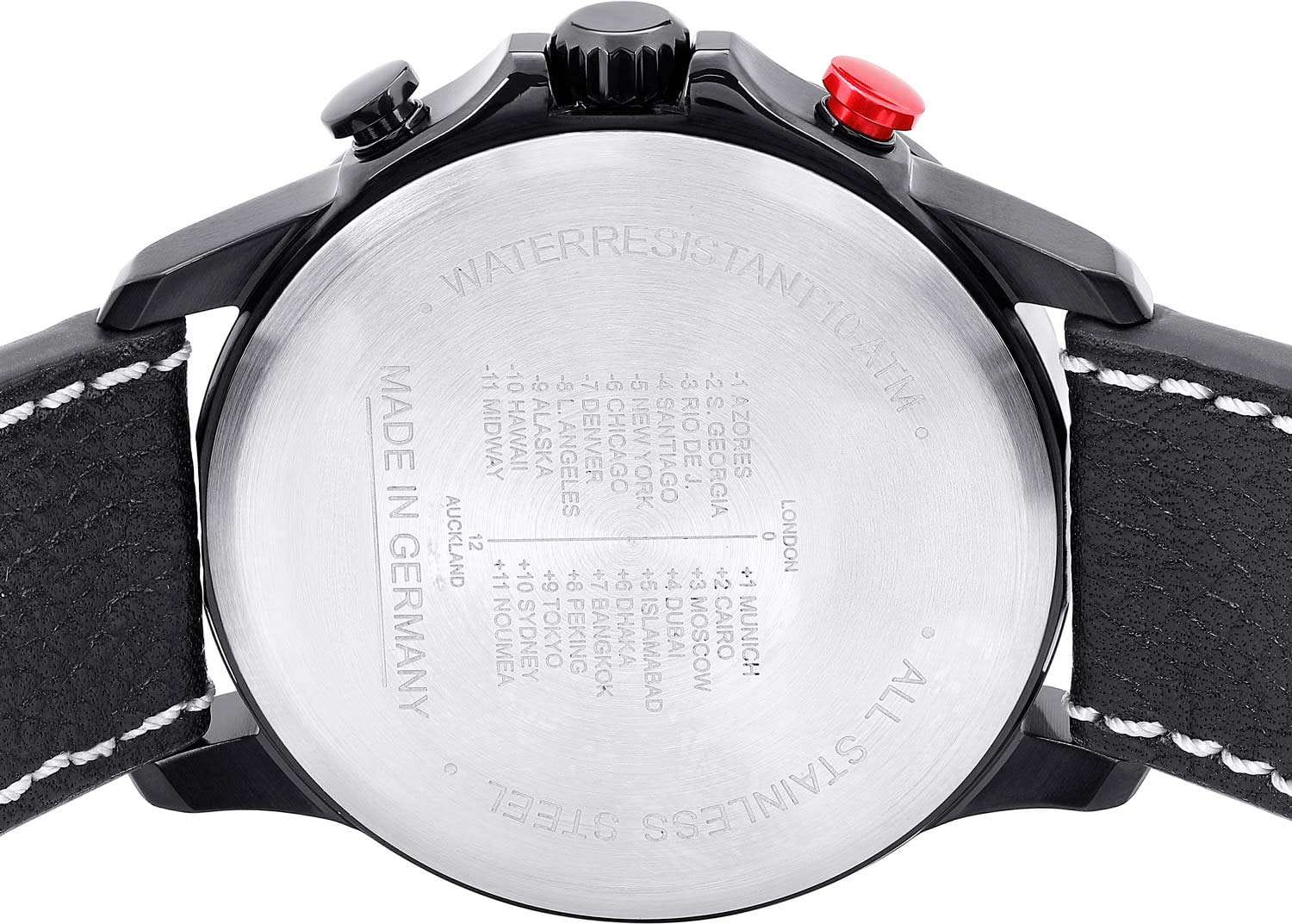 Bauhaus Bauhaus Aviation 28861,  германия мужские часы на браслете кожаный боковой вид