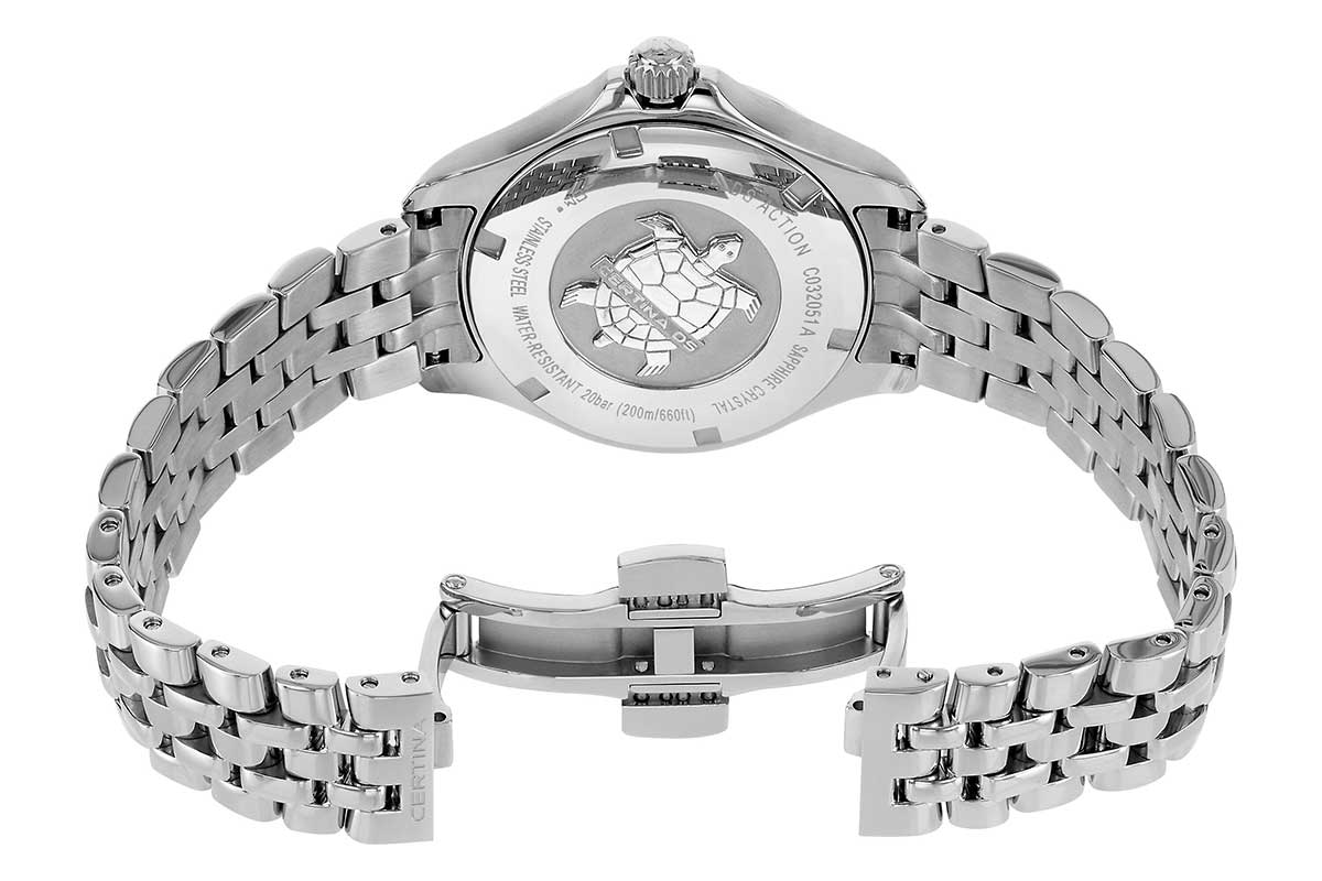 Certina Certina DS Action C032.051.11.056.00 DS Action — детали корпуса и нержавеющая сталь