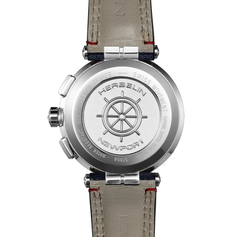 Herbelin Herbelin Newport Chrono 37658AP15BL,  франция мужские часы на браслете нейлон боковой вид
