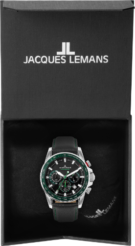 Jacques Lemans Jacques Lemans  Sport 1-2099C кварцевые мужские часы часы крупный план черный циферблата