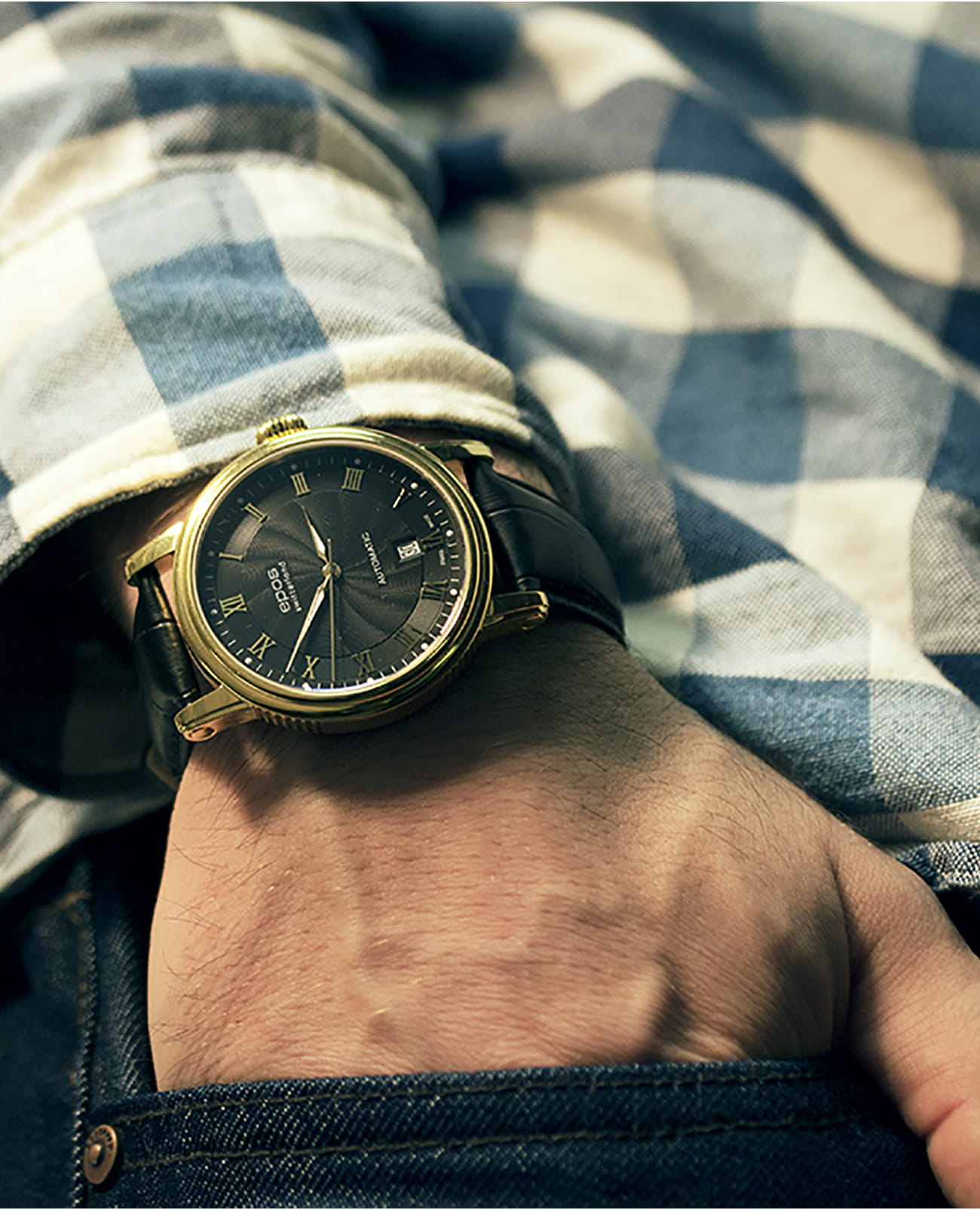 Epos Epos Emotion 3390.152.22.25.25 мужские часы черный циферблат на запястье