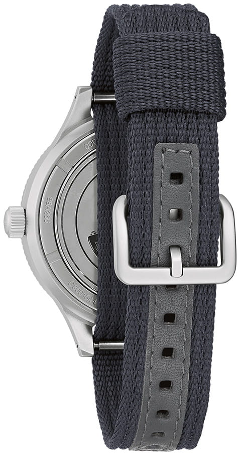 Bulova Bulova Mil-Ships 98A266,  сша мужские часы на браслете тканевый боковой вид