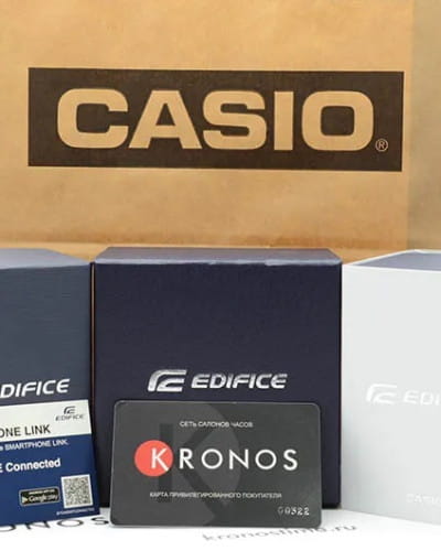 Casio Casio Edifice EF-527D-2A, edifice япония мужские часы на браслете нержавеющая сталь боковой вид