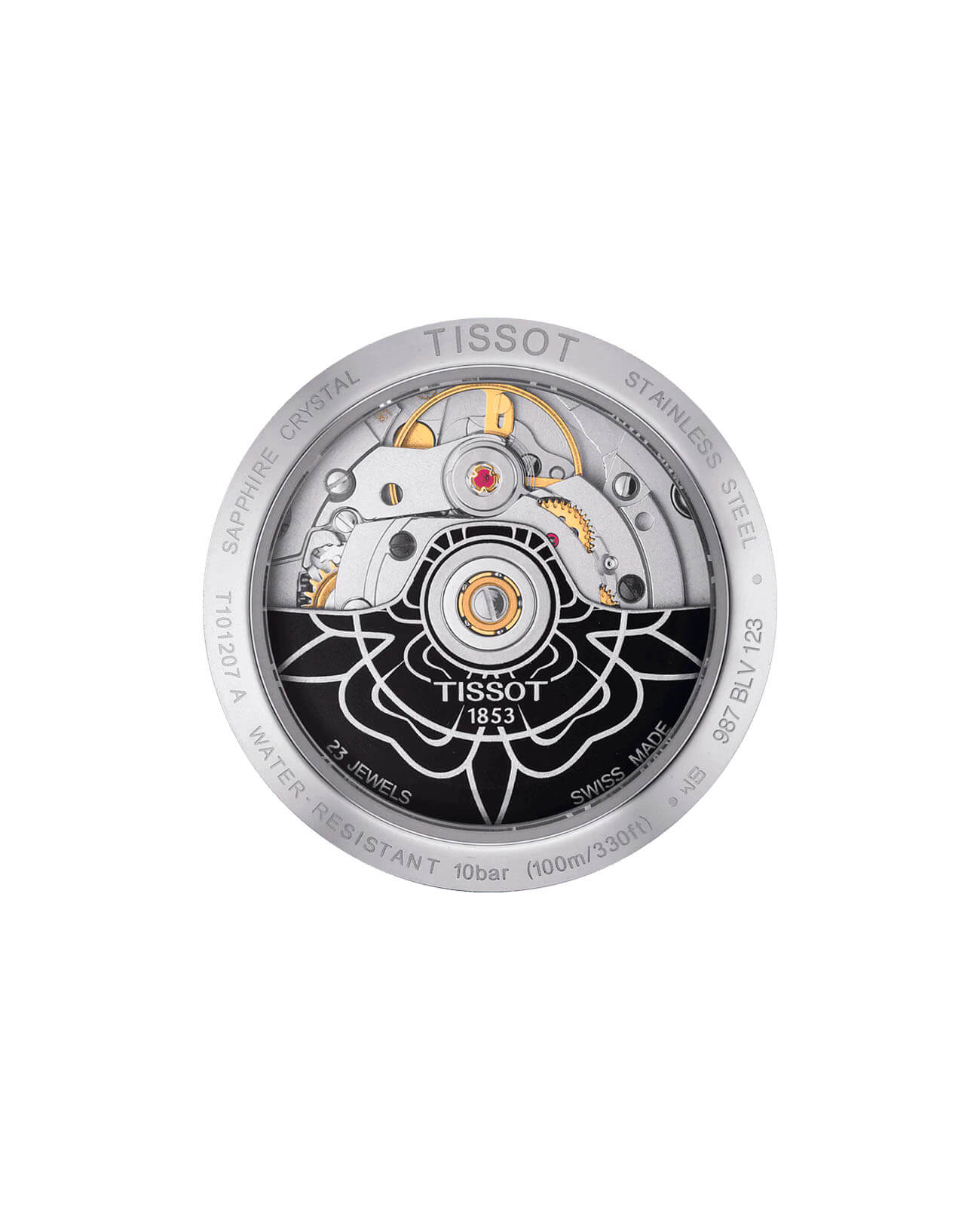 Tissot Tissot PR 100 Powermatic 80 Lady T101.207.11.041.00 PR 100, наручные женские часы фото под углом