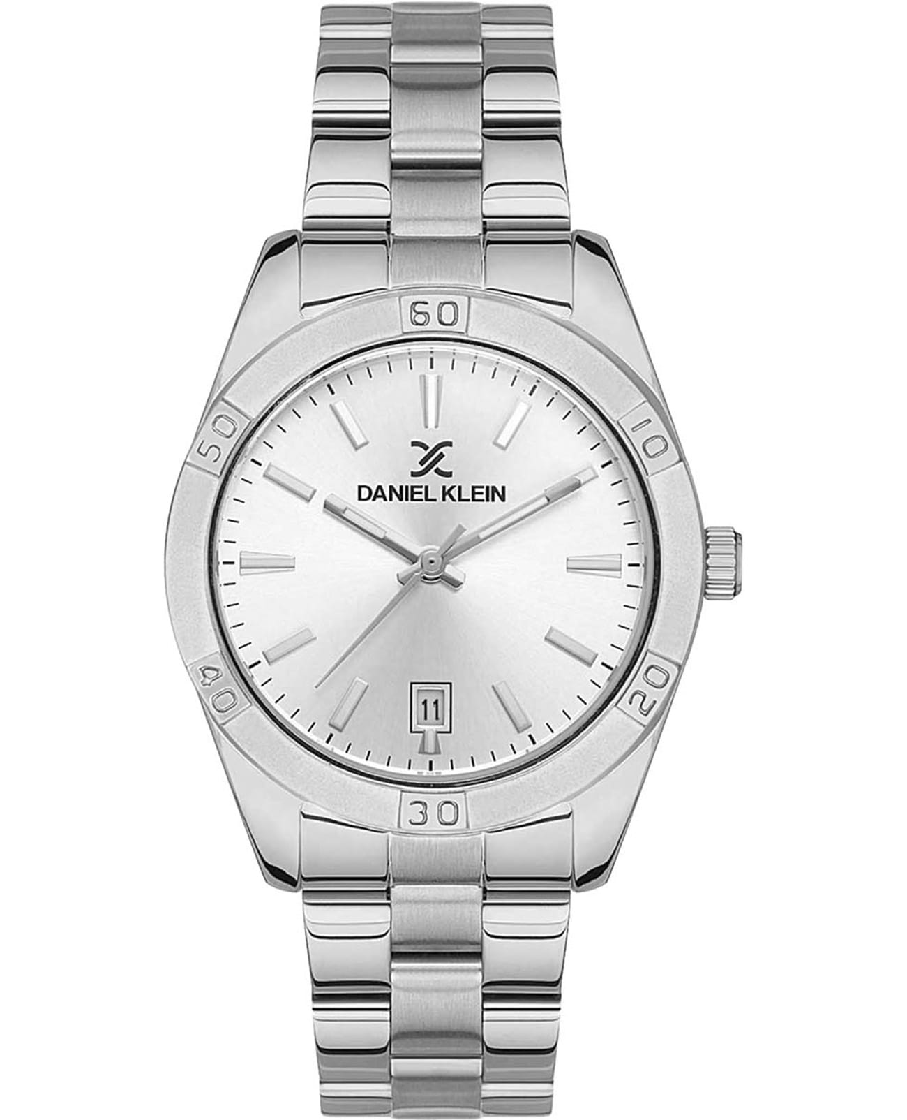 Daniel Klein Daniel Klein Premium DK.1.13468-1  DK.1.13468-1 кварцевые женские часы серебристый циферблат, браслет нержавеющая сталь — вид спереди