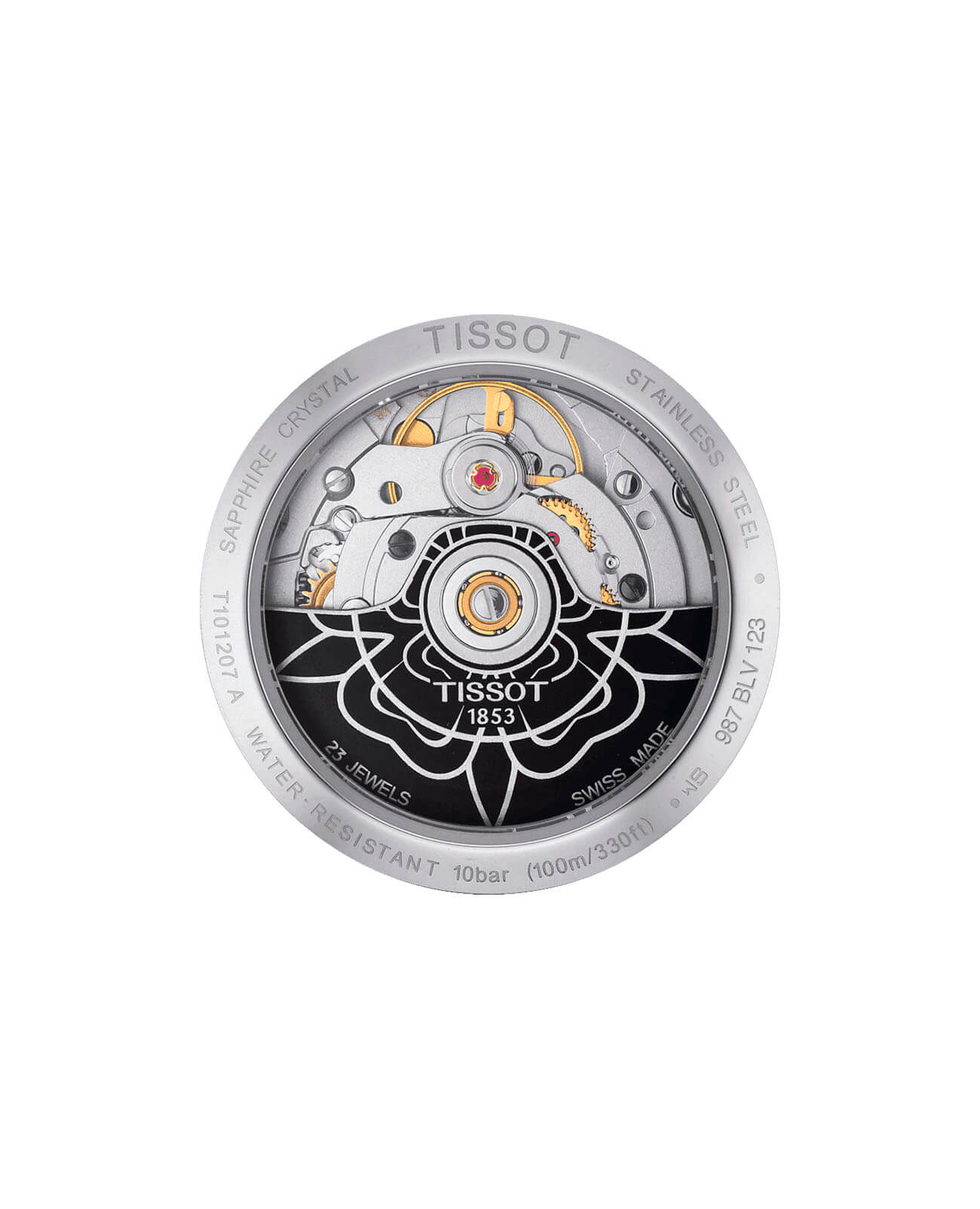 Tissot Tissot PR 100 Powermatic 80 Lady T101.207.36.031.00 PR 100, наручные женские часы фото под углом