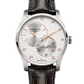 Hamilton Hamilton Jazzmaster Regulator Auto H42615553  H42615553 механические мужские часы белый циферблат, браслет кожаный — вид спереди