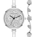 Anne Klein Anne Klein Box Set 5275SVST  5275SVST кварцевые женские часы  серебристый циферблат, браслет нержавеющая сталь — вид спереди