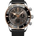 Breitling Breitling Superocean Heritage B01 Chronograph 44 UB01621A1M1S1  UB01621A1M1S1 механические мужские часы серый циферблат, браслет каучук — вид спереди
