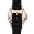 Michael Kors Michael Kors Pilot MK7373  американские женские часы на браслете силикон боковой вид