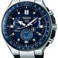 Seiko Seiko Astron GPS Solar SSE167J1   SSE167J1 кварцевые мужские часы синий циферблат, браслет силикон — вид спереди