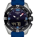 Tissot Tissot T-Touch Expert Solar Ice Hockey T091.420.47.057.02 T Touch T0914204705702 кварцевые мужские часы  черный циферблат, браслет силикон — вид спереди