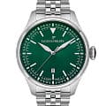 Jacques Philippe Jacques Philippe Aspect JPQGS2213x6  JPQGS2213X6 кварцевые мужские часы зеленый циферблат, браслет нержавеющая сталь — вид спереди