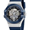 Maserati Maserati R8821108028  R8821108028 механические мужские часы черный циферблат, браслет силикон — вид спереди