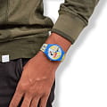 Swatch Swatch New Gent Biosourced SO29Z108 кварцевые женские часы часы крупный план цветной циферблата