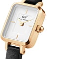 Daniel Wellington Daniel Wellington Quadro Mini Sheffield Gold DW00100729, quadro швеция женские часы на браслете кожаный боковой вид