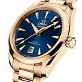 Omega Omega Seamaster Aqua Terra 220.50.38.20.03.001, seamaster швейцария женские часы на браслете 18-каратное желтое золото боковой вид