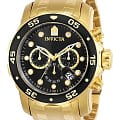 Invicta Invicta Pro Diver IN0072  IN0072 кварцевые мужские часы черный циферблат, браслет нержавеющая сталь с ip-покрытием — вид спереди