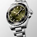 Longines Longines Hydroconquest GMT L3.890.4.06.6 женские часы желтый циферблат на запястье