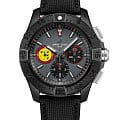 Breitling Breitling Avenger B01 Chronograph 44 Swiss Air Force Team SB01471A1B1X1  SB01471A1B1X1 механические мужские часы черный циферблат, браслет кожаный — вид спереди
