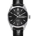 TAG Heuer TAG Heuer Carrera WAR201A.FC6266  WAR201A.FC6266 механические мужские часы  черный циферблат, браслет кожаный — вид спереди