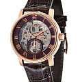 Earnshaw Earnshaw Westminster ES-8041-05  ES-8041-05 механические мужские часы коричневый циферблат, браслет кожаный — вид спереди