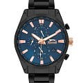 Slazenger Slazenger Multifunction SL.09.2058.2.02  SL.09.2058.2.02 кварцевые мужские часы  синий циферблат, браслет суперметалл с ip покрытием — вид спереди