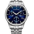Jacques Philippe Jacques Philippe Planum JPQGC671336  JPQGC671336 кварцевые мужские часы  синий циферблат, браслет нержавеющая сталь 316l — вид спереди