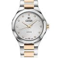 Cover Cover Cardea Crystal CO221.03  CO221.03 кварцевые женские часы серебристый циферблат, браслет нержавеющая сталь с pvd-покрытием — вид спереди