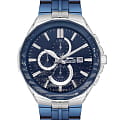 Slazenger Slazenger SL.09.2129.2.05  SL.09.2129.2.05 кварцевые мужские часы синий циферблат, браслет суперметалл с ip покрытием — вид спереди
