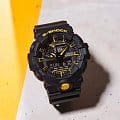 Casio Casio G-Shock GA-700CY-1ADR (GA-700CY-1A) электронные мужские часы часы крупный план черный циферблата