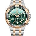 Beverly Hills Polo Club Beverly Hills Polo Club BP3802X.570  BP3802X.570 кварцевые мужские часы зеленый циферблат, браслет нержавеющая сталь с ip-покрытием — вид спереди