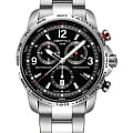 Certina Certina DS Podium Chronograph 1/100 sec C001.647.11.057.00  C0016471105700 кварцевые мужские часы черный циферблат, браслет нержавеющая сталь — вид спереди
