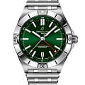 Breitling Breitling Chronomat Automatic GMT 40 A32398101L1A1  A32398101L1A1 механические мужские часы зеленый циферблат, браслет нержавеющая сталь — вид спереди