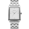 Obaku Obaku Links V293LXCISC  V293LXCISC кварцевые женские часы  белый циферблат, браслет нержавеющая сталь — вид спереди
