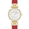 Anne Klein Anne Klein Consider It 5144WTRD  5144WTRD кварцевые женские часы белый циферблат, браслет кожаный — вид спереди