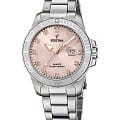 Festina Festina Boyfriend F20503/2  F20503/2 кварцевые женские часы розовый циферблат, браслет нержавеющая сталь — вид спереди