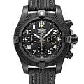 Breitling Breitling Avenger Hurricane 12H 45 XB0180E41B1W1  XB0180E41B1W1 механические мужские часы черный циферблат, браслет полиамидная ткань — вид спереди