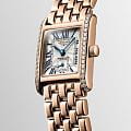 Longines Longines DolceVita L5.200.9.71.6, dolcevita швейцария женские часы на браслете нержавеющая сталь и 18 каратное розовое золото боковой вид