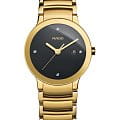 Rado Rado Centrix Diamonds R30528713  R30528713 кварцевые женские часы черный циферблат, браслет нержавеющая сталь с pvd-покрытием — вид спереди