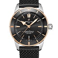Breitling Breitling Superocean Heritage B20 Automatic 44 UB2030121B1S1  UB2030121B1S1 механические мужские часы черный циферблат, браслет каучук — вид спереди