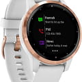 Garmin Garmin Vivoactive 4S 010-02172-23 электронные женские часы часы крупный план цветной циферблата