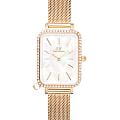 Daniel Wellington Daniel Wellington Quadro Crystal Zodiac Evergold DW00100749  DW00100749 кварцевые женские часы перламутровый циферблат, браслет нержавеющая сталь с pvd-покрытием — вид спереди