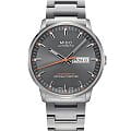 Mido Mido Commander Chronometer M021.431.11.061.01  M0214311106101 механические мужские часы серый циферблат, браслет нержавеющая сталь — вид спереди