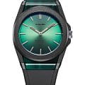 D1 Milano D1 Milano Carbonlite CLRJ05  CLRJ05 кварцевые мужские часы зеленый циферблат, браслет силикон — вид спереди