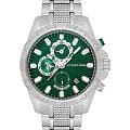 U.S. Polo Assn. U.S. Polo Assn. Crossing USPA1077-04  USPA1077-04 кварцевые мужские часы зеленый циферблат, браслет нержавеющая сталь — вид спереди