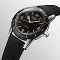 Longines Longines Skin Diver Watch L2.822.4.56.9 heritage швейцарские мужские часы на браслете каучук боковой вид