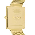 Obaku Obaku V236LXGIMG,  дания женские часы на браслете сталь с ip покрытием боковой вид