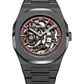 D1 Milano D1 Milano Skeleton SKBJ06  SKBJ06 механические мужские часы  черный циферблат, браслет нержавеющая сталь с pvd-покрытием — вид спереди