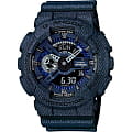 Casio Casio G-Shock GA-110DC-1A GA-110 GA-110DC-1A электронные мужские часы синий циферблат, браслет пластик — вид спереди